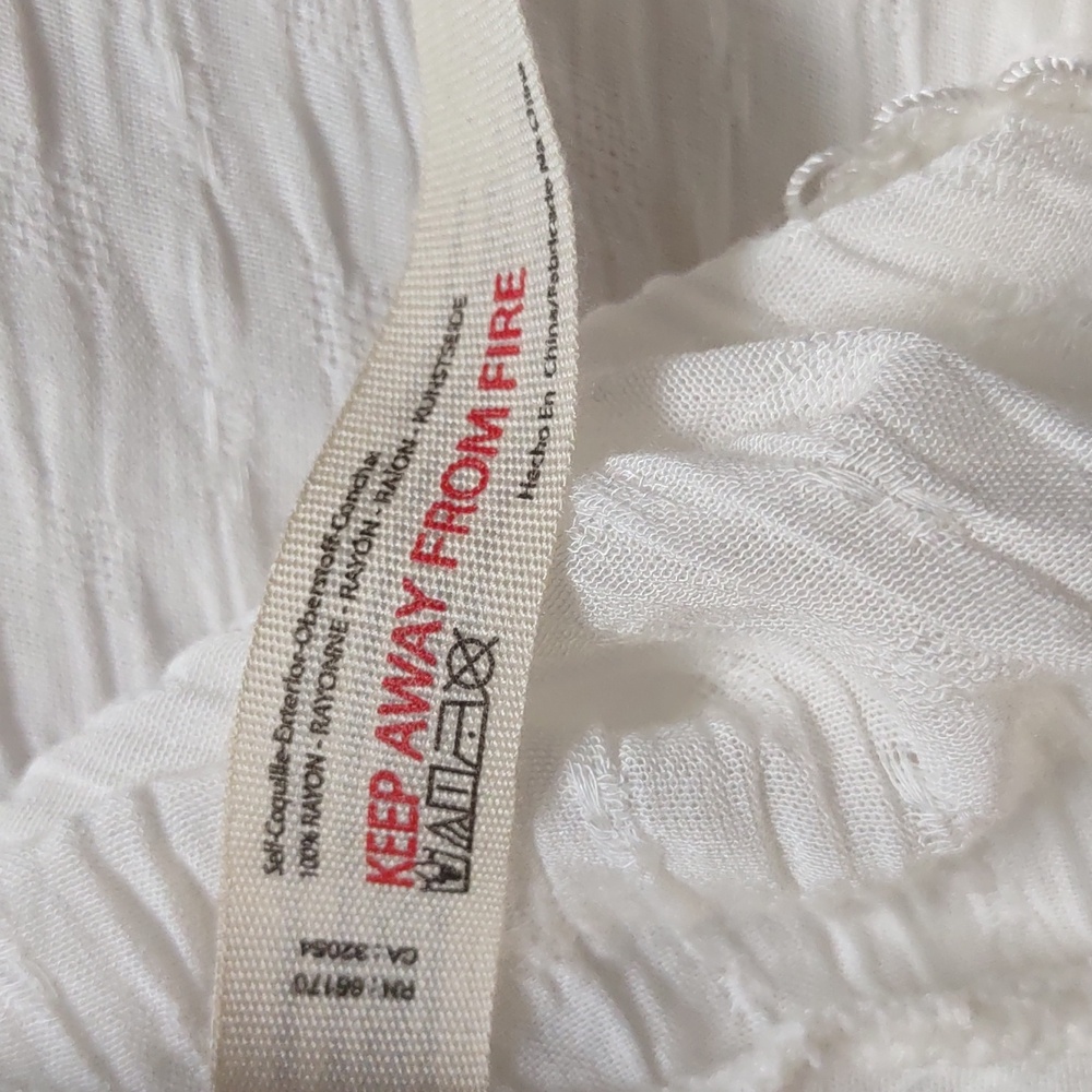 Free People Intimately NWT Clean Ivory Elastic Waist Midi Skirt Size XSmall - Picture 6 of 8